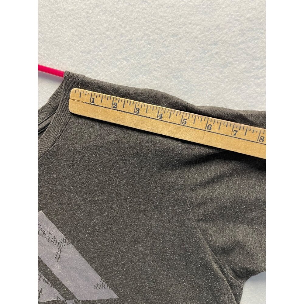 Adidas Grey Tee Short Sleeve Size 12/16 Crew Neck T Shirt - Picture 5 of 9